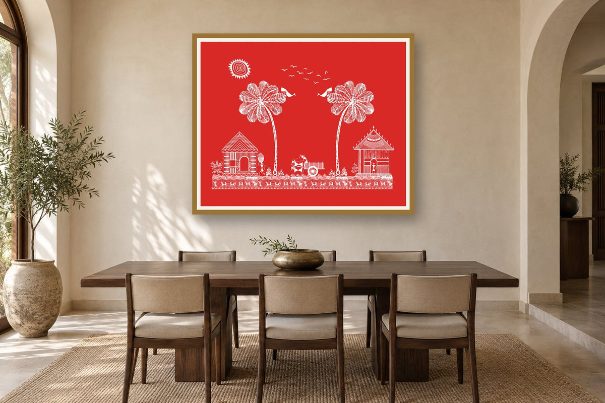 Village between Palms styled in a dining room