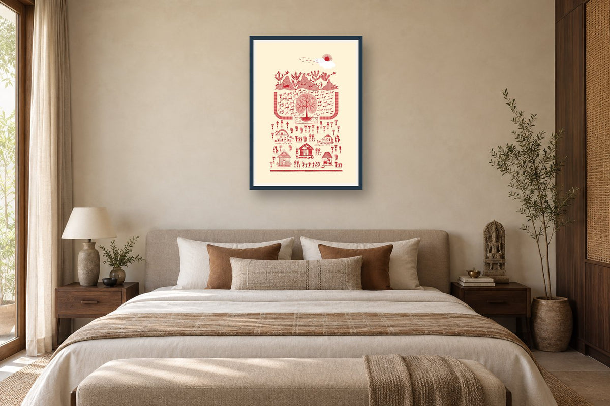 Village beneath the Sun styled in a bedroom