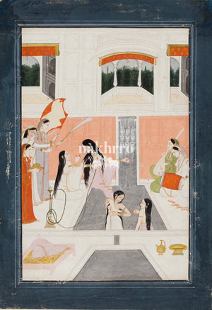 Within the Palace Courtyard — complete artwork with Nakhrro watermark